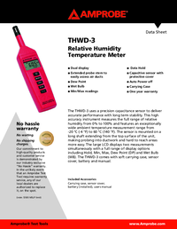 Thumbnail of document Data Sheet - THWD-3 Relative Humidity Temperature Meter